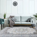 Taleta grau-blauer Innenteppich im Vintage-Stil - 160 x 230 cm, strapazierfähig und dekorativ - BShopy