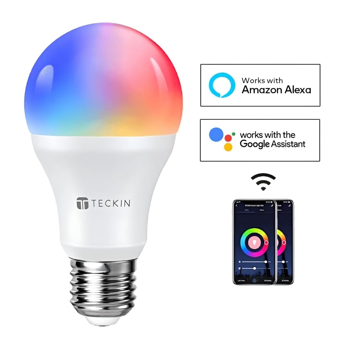 Teckin SB50 RGB Wi-Fi Okos LED Izzó – 7,5 W, 800 lm, Smart Life-BShopy