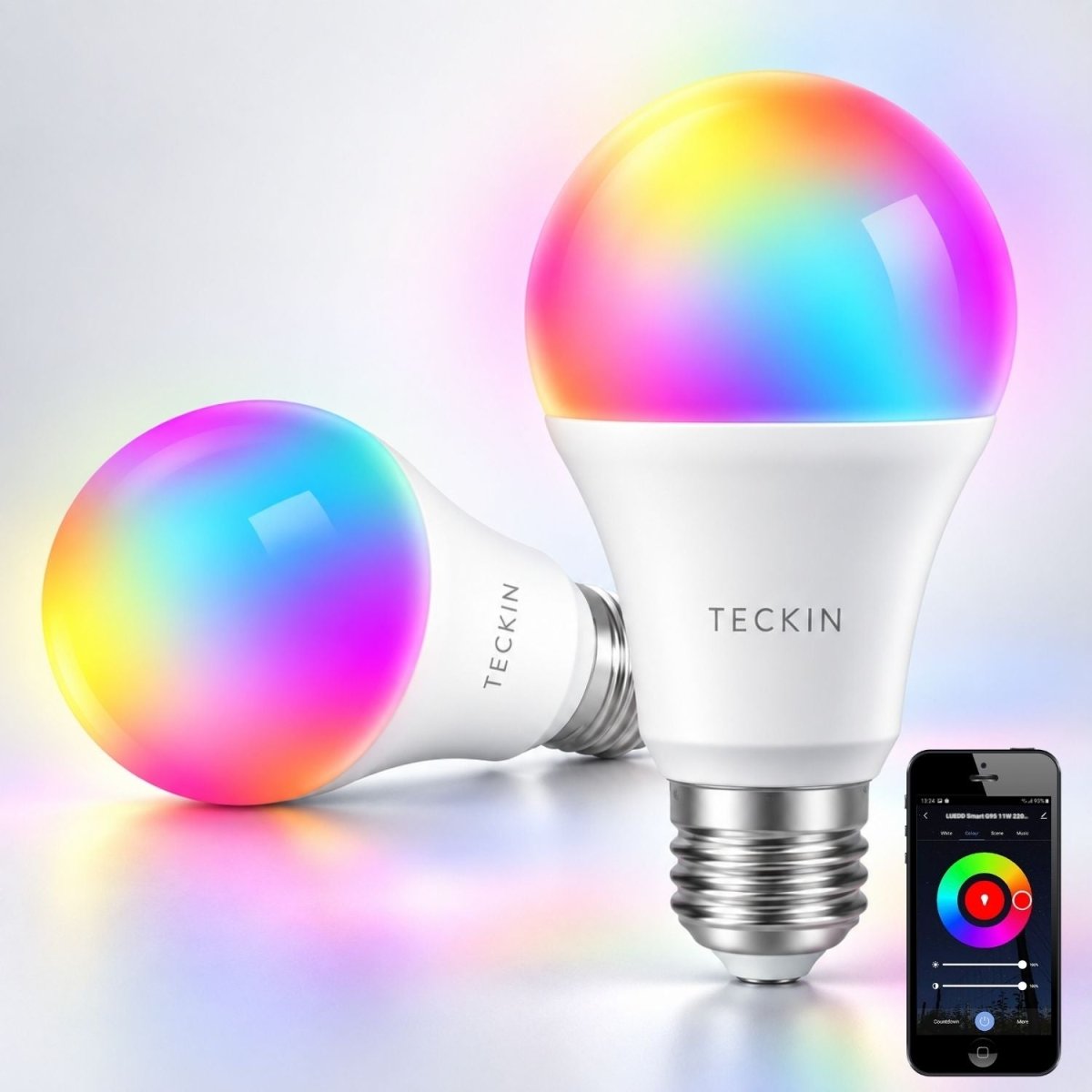 Teckin SB50 RGB Wi-Fi Okos LED Izzó – 7,5 W, 800 lm, Smart Life-BShopy