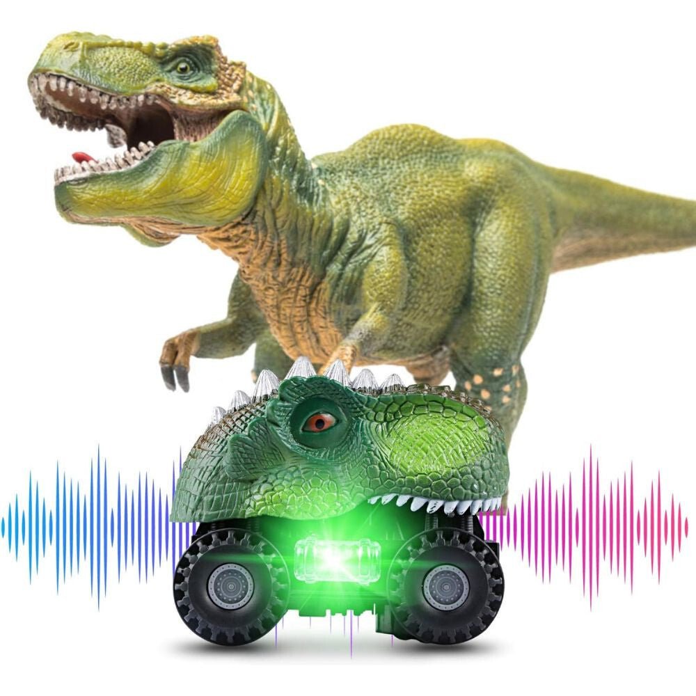 Tencoz Dinoszauruszos Játékautók LED Világítással – Színes - BShopy