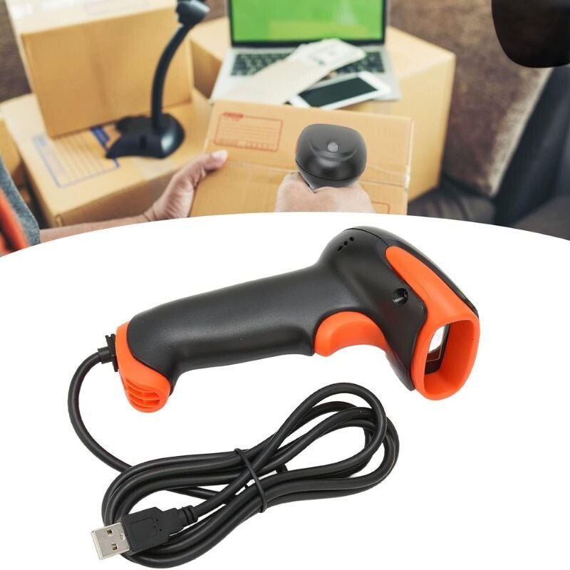 Tera 1871 USB - s Vezetékes 1D Vonalkódolvasó – Hosszú Hatótávval, Plug & Play Csatlakozással - BShopy