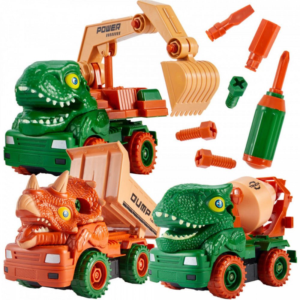 ToeyPlay Játék Dínó Munkagépek 3 db - os - BShopy