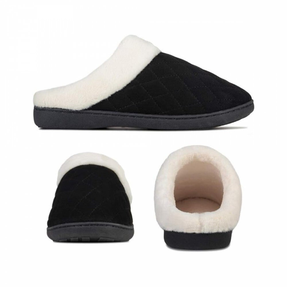 Ultraideas Memóriahabos Mintás Téli Mamusz – Fekete, 40–41 - es Méret, Meleg Benti Papucs - BShopy40 - 41 méretcsúszásgátló talpfekete mamuszX0012SZOYT_1