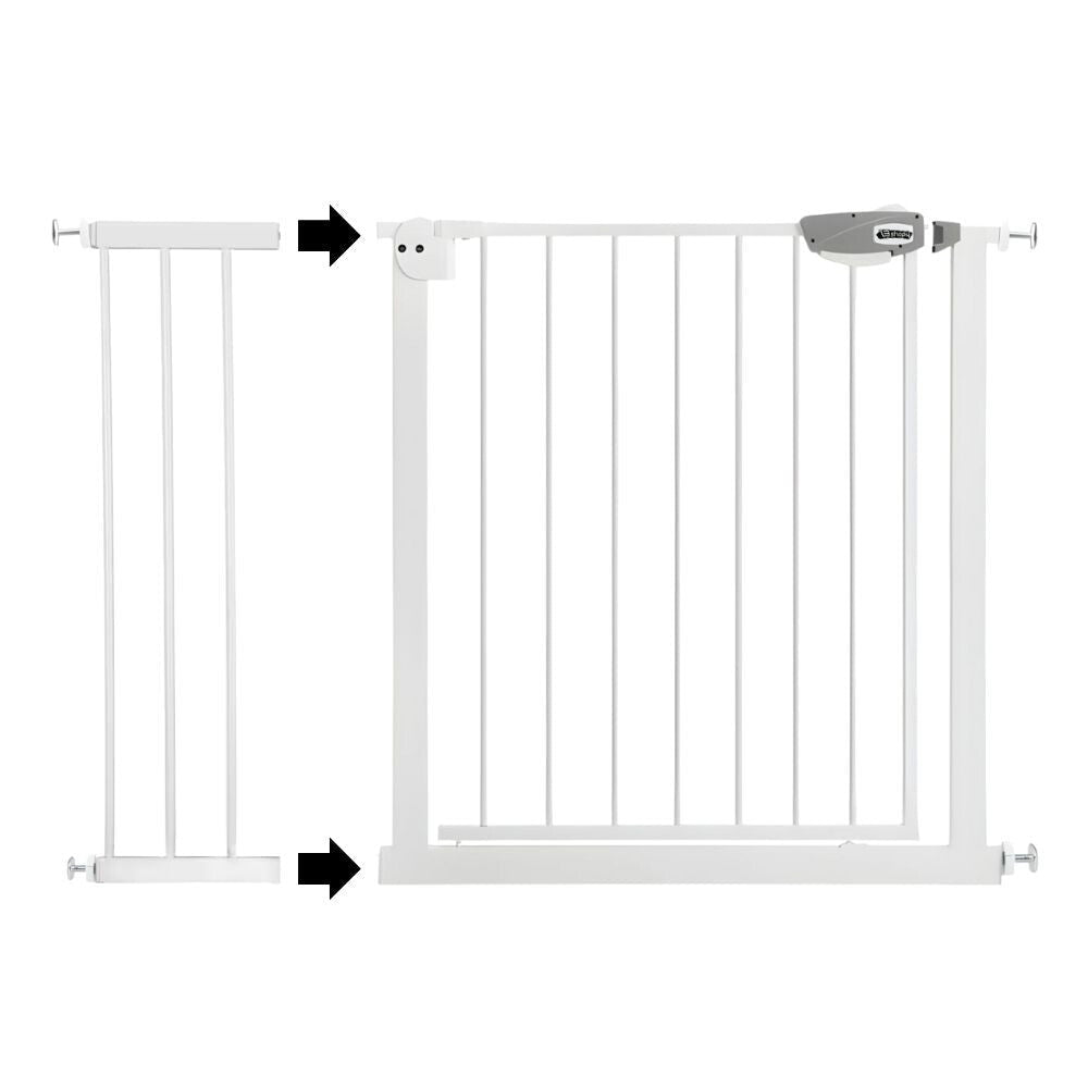 Univerzális Gyerekbiztonsági Kapu Toldalék – 20 cm, Fém Kivitel, Nyomásos Rögzítéshez - BShopy20 cmfém kapu toldalékkapu bővítő toldalékEM20002_1