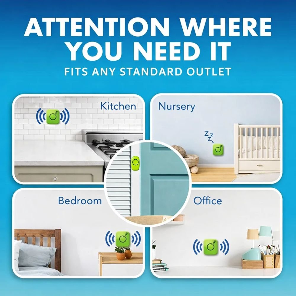 Vezeték Nélküli Ajtócsengő Szett – 1 Adó + 1 Vevő, 300 m Hatótáv, 52 Dallam, LED Jelzés, Elemes - BShopy