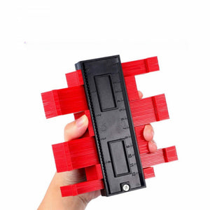 Willingood Kontúrvágó Sablon Piros - Precíz Mérőeszköz Barkácsoláshoz és DIY Projektekhez - BShopy