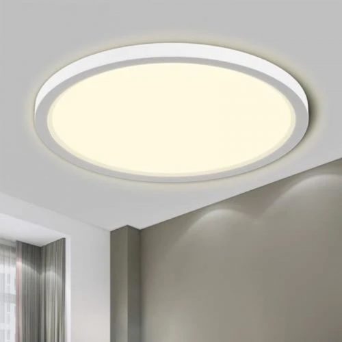 LQWELL LED Deckenleuchte, 18W, Moderne Runde Lampe - Weiß