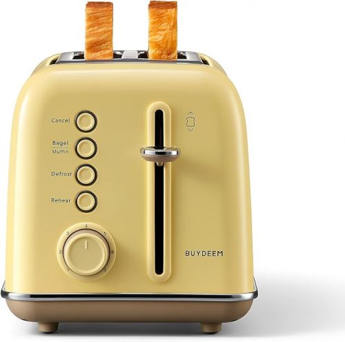 Buydeem DT620E 2-Scheiben-Toaster (Zitronengelb)