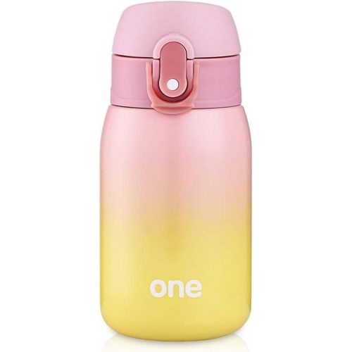 ONEISALL Mini-Wasserflasche (gelb-rosa)