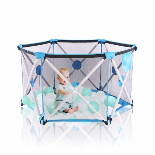 Forroby Spielrahmen Hexagon, 68 x 78 x 140 cm (blau)