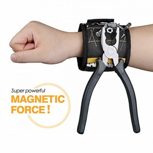 MYCARBON Magnetisches Armband als Geschenk für Männer mit 15 starken Magneten für Handwerkzeuge