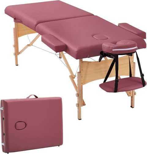 Professionelles klappbares Massagebett (Rot)