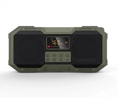 Kayinow Multifunktionales Campingradio mit SOS-Signal und Lampe (grün)