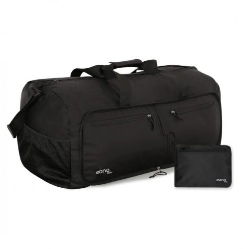 Eono 90 Liter faltbare Reisetasche (schwarz)