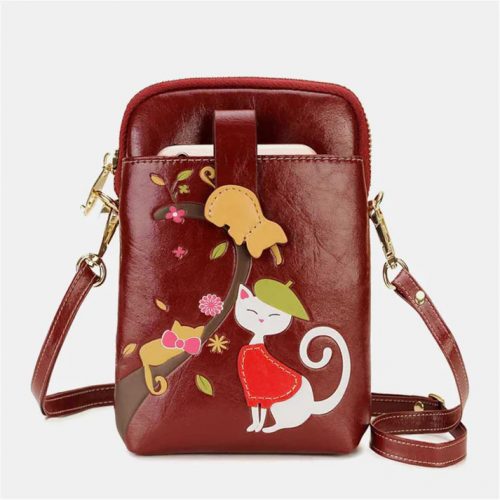 Aequeen Cat Mini Bag (Burgund)