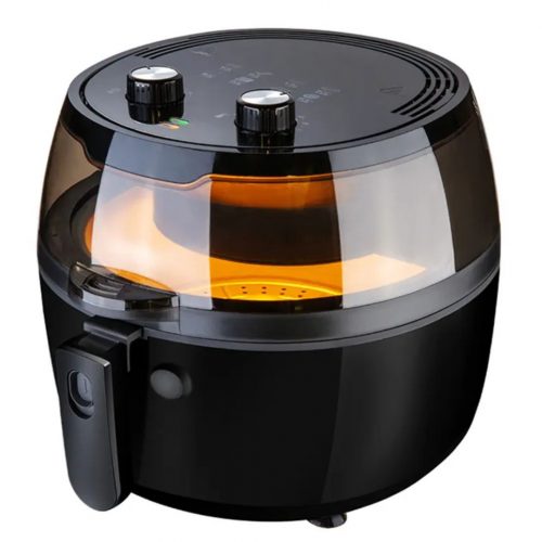 Nineshield Konvektionsofen mit rotierender Klinge, Airfryer, 8l, 1500 W, schwarz