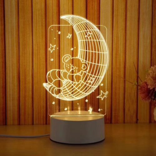 DreamLED dekorative LED-Lampe (Teddybär auf dem Mond)