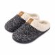 Ultraideas Memory Foam Winter Mum Größe 42/43 (Schwarz-Weiß)