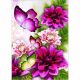 Bshop Diamantmalerei Blumen und Schmetterlinge 30 x 40 cm