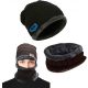 WARM HAT Wintermütze und Schal (schwarz)