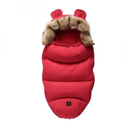 Warmer Babyschlafsack für Kinderwagen (rot)