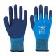 2 Paar blaue, latexbeschichtete Polyester-Thermohandschuhe