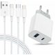 Amoner 32 W USB-Anschluss + 20 W USB-C-Ladekabel + 12 W USB-Ladekabel