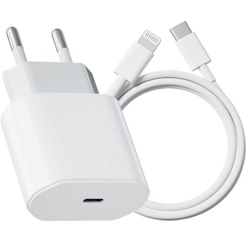 INSYSTEM iPhone 20W Schnellladegerät + 1M USB-C Kabel - Weiß