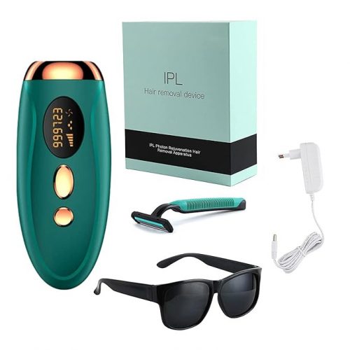 IPL-Haarentfernungsgerät für zu Hause (Smaragdgrün – Bronze)