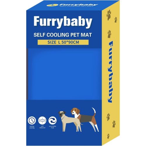 Furrybaby Haustier-Kühlmatratze L 50x90 cm (Blau)