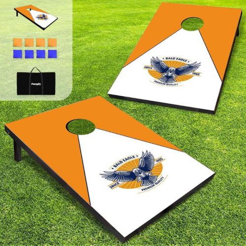 Pennpliy Cornhole-Spielset – Weißkopfseeadler-Muster