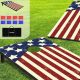 Pennpliy Cornhole-Spielset – Muster mit amerikanischer Flagge