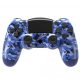 BPlay PS4-kompatibler Controller, Fernbedienungs-Joystick mit Dual-Vibration, Audio-Buchse und Ladegerät (Blue Dino)