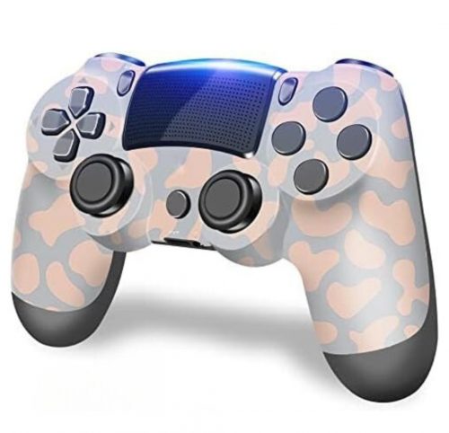 BPlay PS4-kompatibler Controller, Fernbedienungs-Joystick mit Dual-Vibration, Audio-Buchse und Ladegerät (Camo)