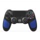 BPlay PS4-kompatibler Controller, Fernbedienungs-Joystick mit Dual-Vibration, Audio-Buchse und Ladegerät (Blau-Schwarz)